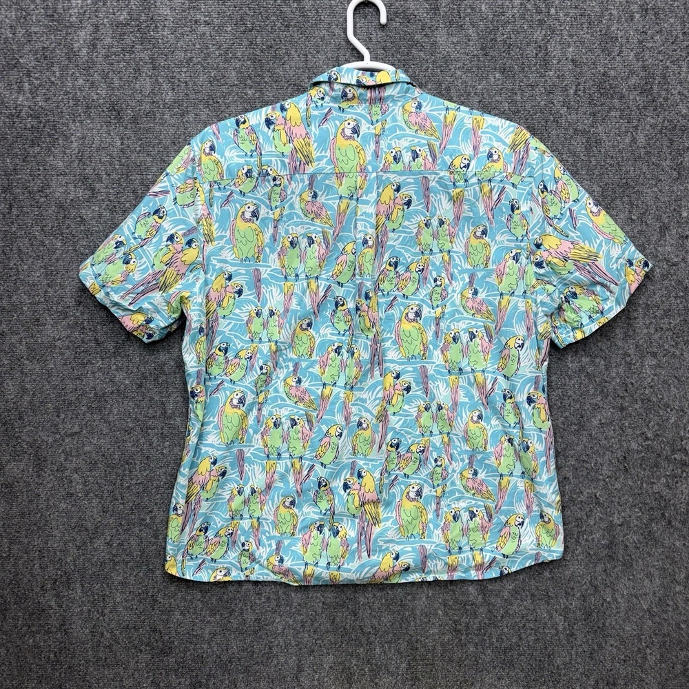 Vineyard Vines Whale Shirt Button Up short sleeve Parrots Hawaiian Men's size XL - Picture 2 of 10